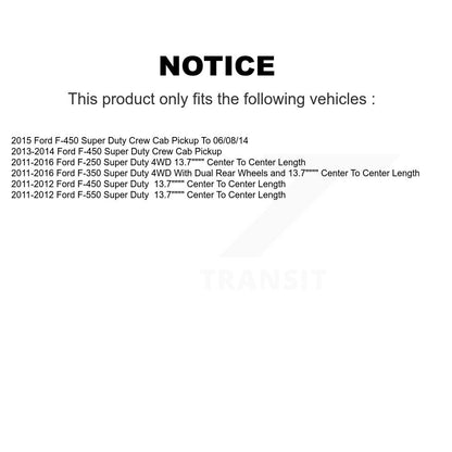 [Avant + Arrière] Kit de biellette de barre stabilisatrice de suspension pour Ford F-250 Super Duty F-350 F-450 F-550 KTR-102063