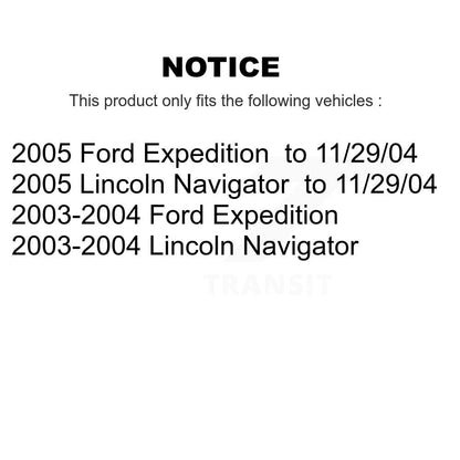 [Avant + Arrière] Kit de biellette de barre stabilisatrice de suspension pour Ford Expedition Lincoln Navigator KTR-102092