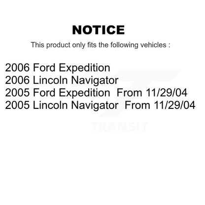 [Avant + Arrière] Kit de biellette de barre stabilisatrice de suspension pour Ford Expedition Lincoln Navigator KTR-102099