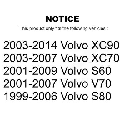 [Avant + Arrière] Kit de biellette de barre stabilisatrice de suspension pour Volvo XC90 S60 V70 XC70 S80 KTR-102109