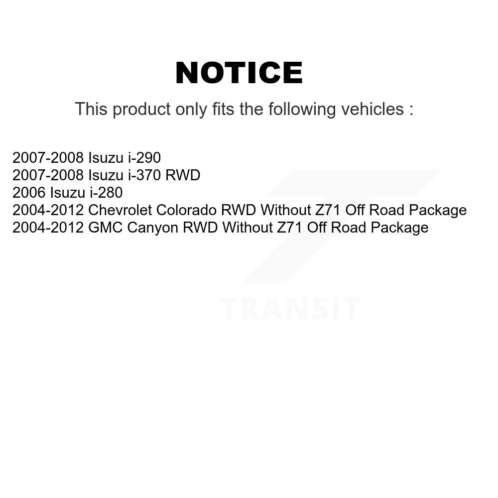 [Avant + Arrière] Kit de biellette de barre stabilisatrice de suspension pour Isuzu i-290 i-280 i-370 avec Sport KTR-102112