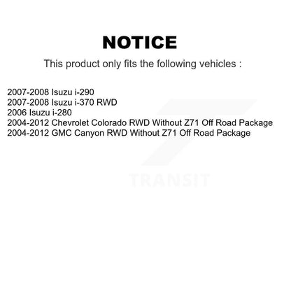[Avant + Arrière] Kit de biellette de barre stabilisatrice de suspension pour Isuzu i-290 i-280 i-370 avec Sport KTR-102112
