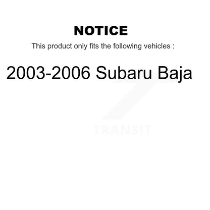 [Avant + Arrière] Kit de biellette de barre stabilisatrice de suspension pour 2003-2006 Subaru Baja KTR-102114