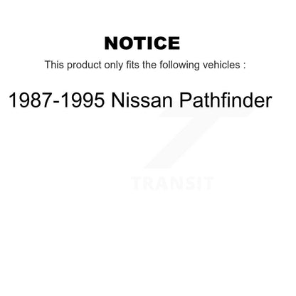 [Avant + Arrière] Kit de biellette de barre stabilisatrice de suspension pour 1987-1995 Nissan Pathfinder KTR-102138