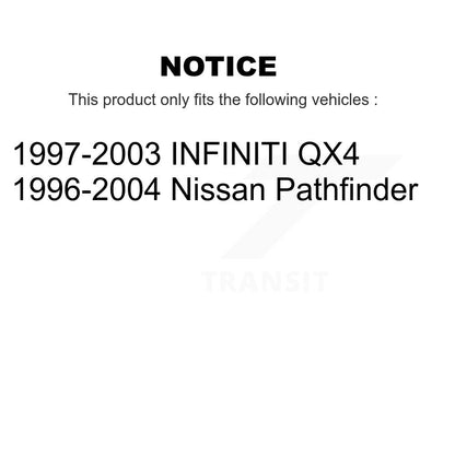 [Avant + Arrière] Kit de biellette de barre stabilisatrice de suspension pour Nissan Pathfinder Infiniti QX4 INFINITI KTR-102147
