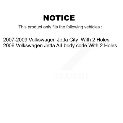 [Avant + Arrière] Kit de biellette de barre stabilisatrice de suspension pour 2006 Volkswagen Jetta 7th And 8th Digit Of VIN Is "9M" Or "1J" KTR-102149