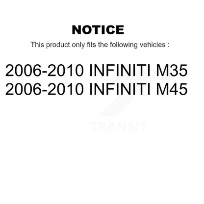 [Avant + Arrière] Kit de biellette de barre stabilisatrice de suspension pour 2006-2010 INFINITI M35 KTR-102160