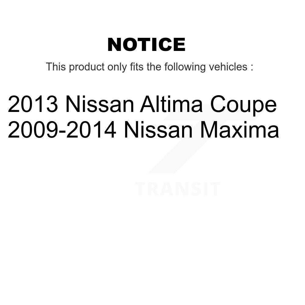 [Avant + Arrière] Kit de biellette de barre stabilisatrice de suspension pour 2009-2014 Nissan Maxima KTR-102168