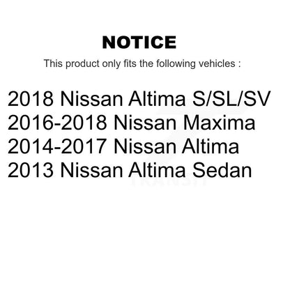 [Avant + Arrière] Kit de biellette de barre stabilisatrice de suspension pour Nissan Altima Maxima KTR-102169