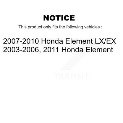[Avant + Arrière] Kit de biellette de barre stabilisatrice de suspension pour Honda Element KTR-102188