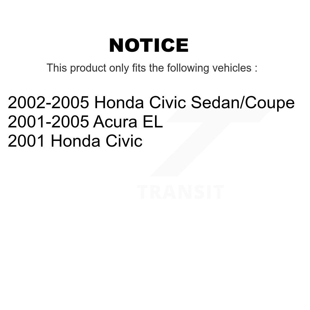 [Avant + Arrière] Kit de biellette de barre stabilisatrice de suspension pour Honda Civic Acura EL KTR-102190