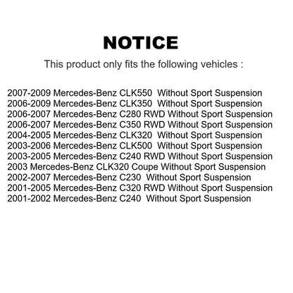 [Avant + Arrière] Kit de biellette de barre stabilisatrice de suspension pour Mercedes-Benz C230 C240 CLK350 C320 C280 CLK320 CLK500 CLK550 C350 CLK55 AMG C32 C55 KTR-102213