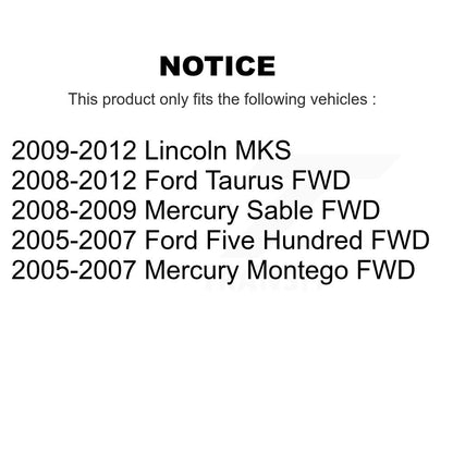 [Inférieur avant vers l'arrière] Kit de Bague de bras de suspension pour Ford Taurus Five Hundred Mercury Lincoln MKS Montego Sable KTR-102235