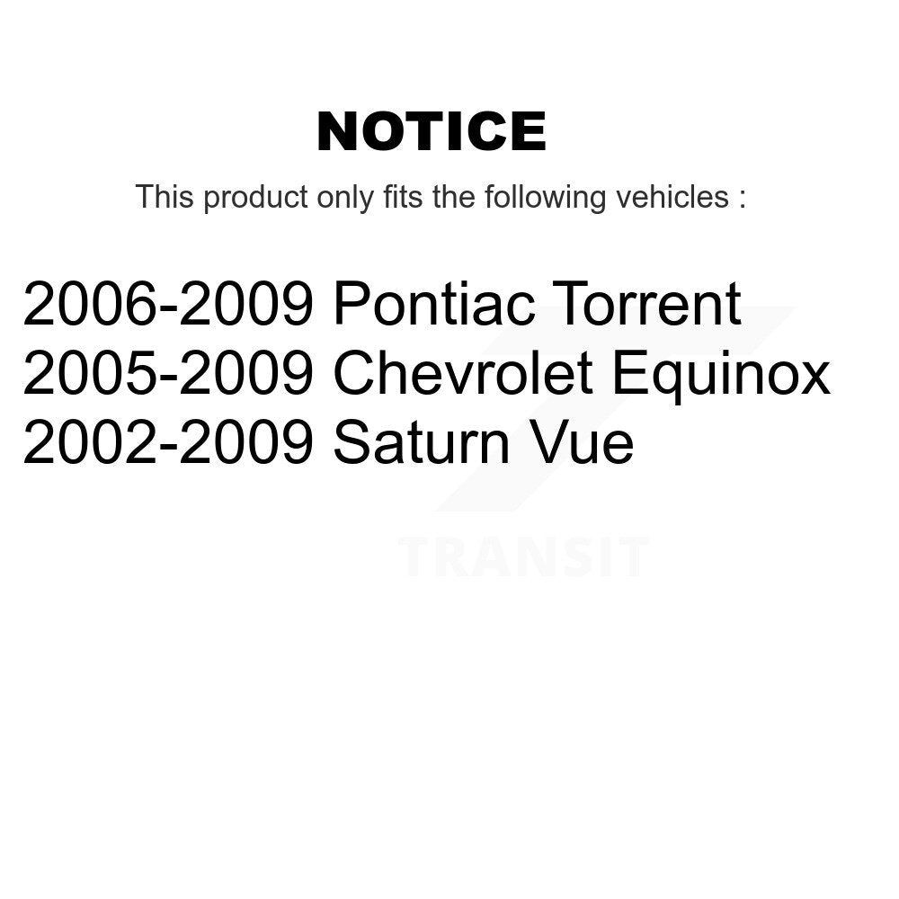 [Arrière] Kit de Bague de bras de suspension arrière pour Chevrolet Equinox Saturn Vue Pontiac Torrent KTR-102282