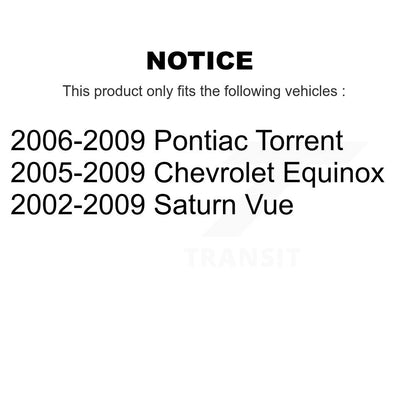 [Arrière] Kit de Bague de bras de suspension arrière pour Chevrolet Equinox Saturn Vue Pontiac Torrent KTR-102282
