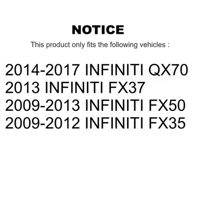 [Avant] Kit d'ensemble de bras de suspension et joint à rotule pour Infiniti FX35 QX70 FX37 FX50 INFINITI KTR-102286