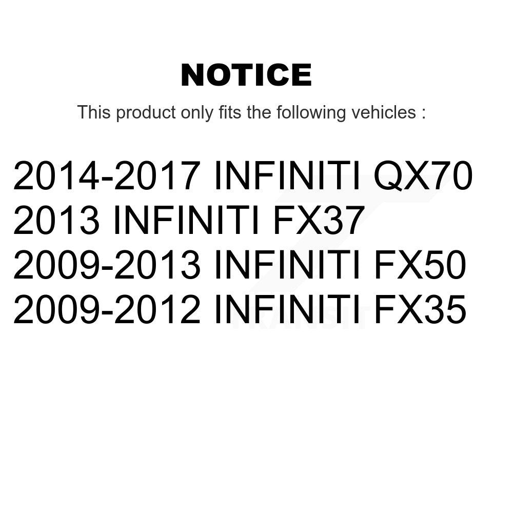 [Avant] Kit d'ensemble de bras de suspension et joint à rotule pour Infiniti FX35 QX70 FX37 FX50 INFINITI KTR-102287