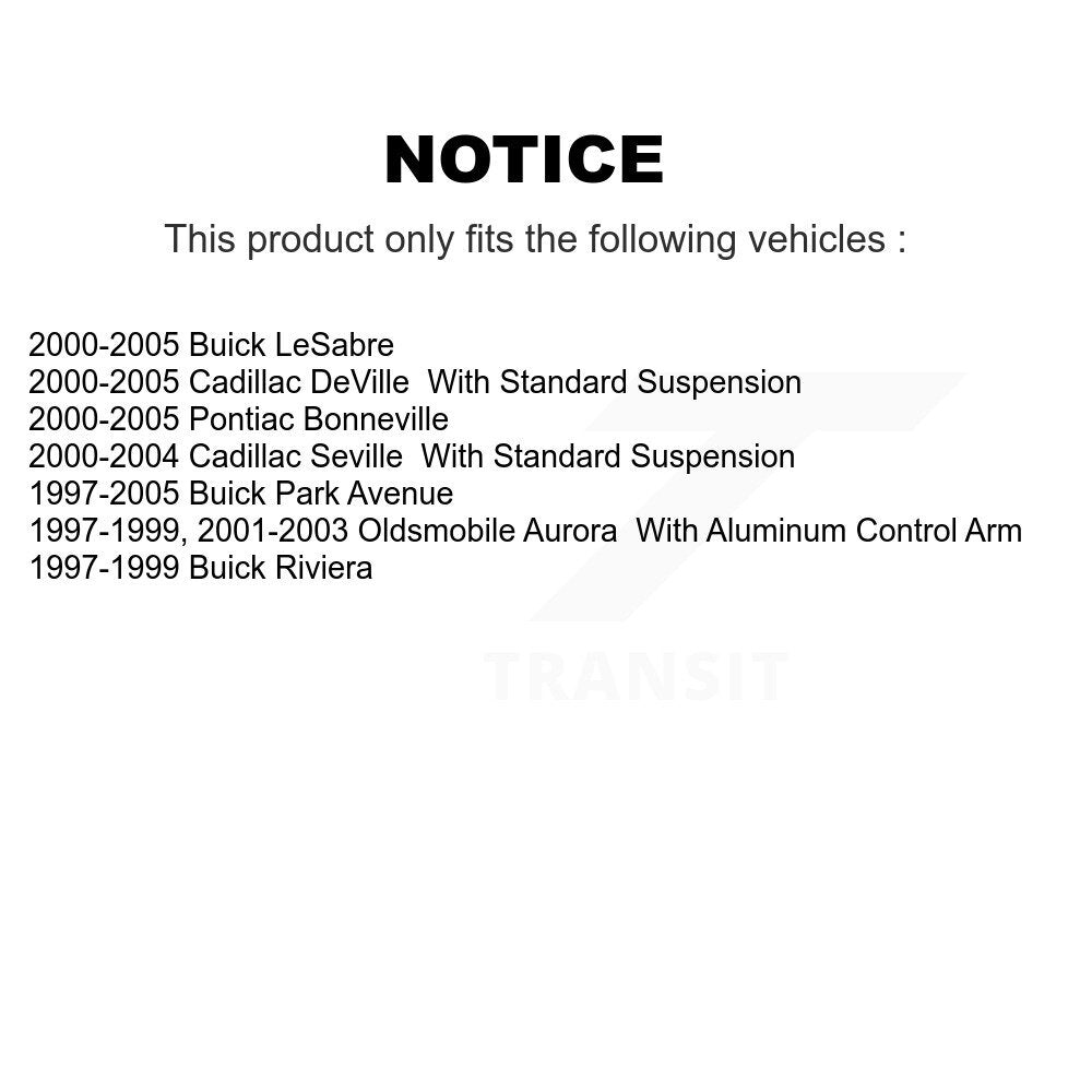 [Avant] Kit de Rotule de suspension pour Buick LeSabre Cadillac DeVille Park Avenue Pontiac Bonneville Seville Oldsmobile Aurora Riviera KTR-102346