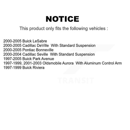 [Avant] Kit de Rotule de suspension pour Buick LeSabre Cadillac DeVille Park Avenue Pontiac Bonneville Seville Oldsmobile Aurora Riviera KTR-102346