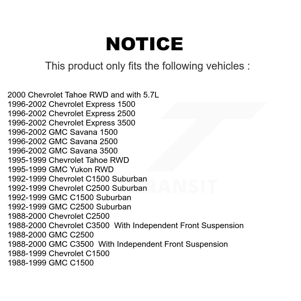 [Avant] Rotule de suspension pour C1500 Chevrolet GMC C2500 C3500 Express 3500 Tahoe KTR-102354