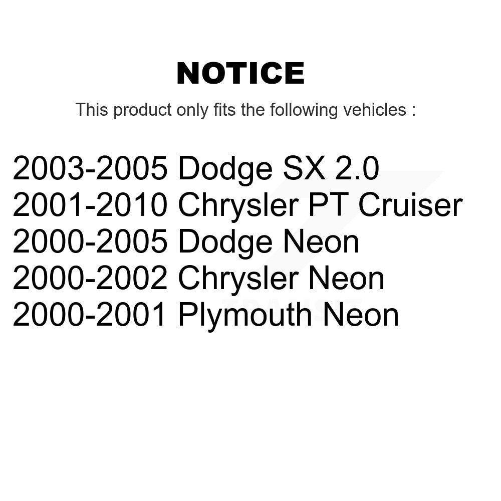 [Avant] Kit de Rotule de suspension pour Chrysler PT Cruiser Neon Dodge Plymouth SX 2.0 KTR-102370