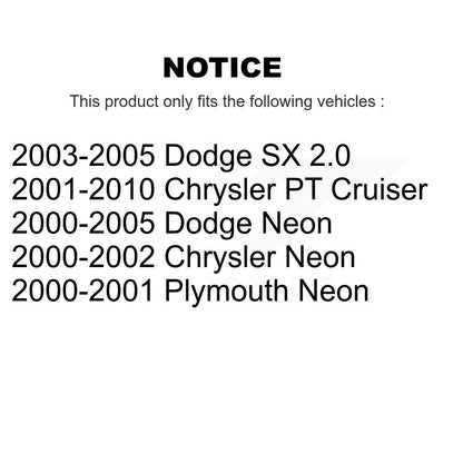 [Avant] Kit de Rotule de suspension pour Chrysler PT Cruiser Neon Dodge Plymouth SX 2.0 KTR-102370