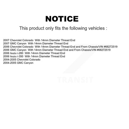 [Avant] Kit de Rotule de suspension pour Chevrolet Colorado GMC Canyon Isuzu i-280 i-350 KTR-102407