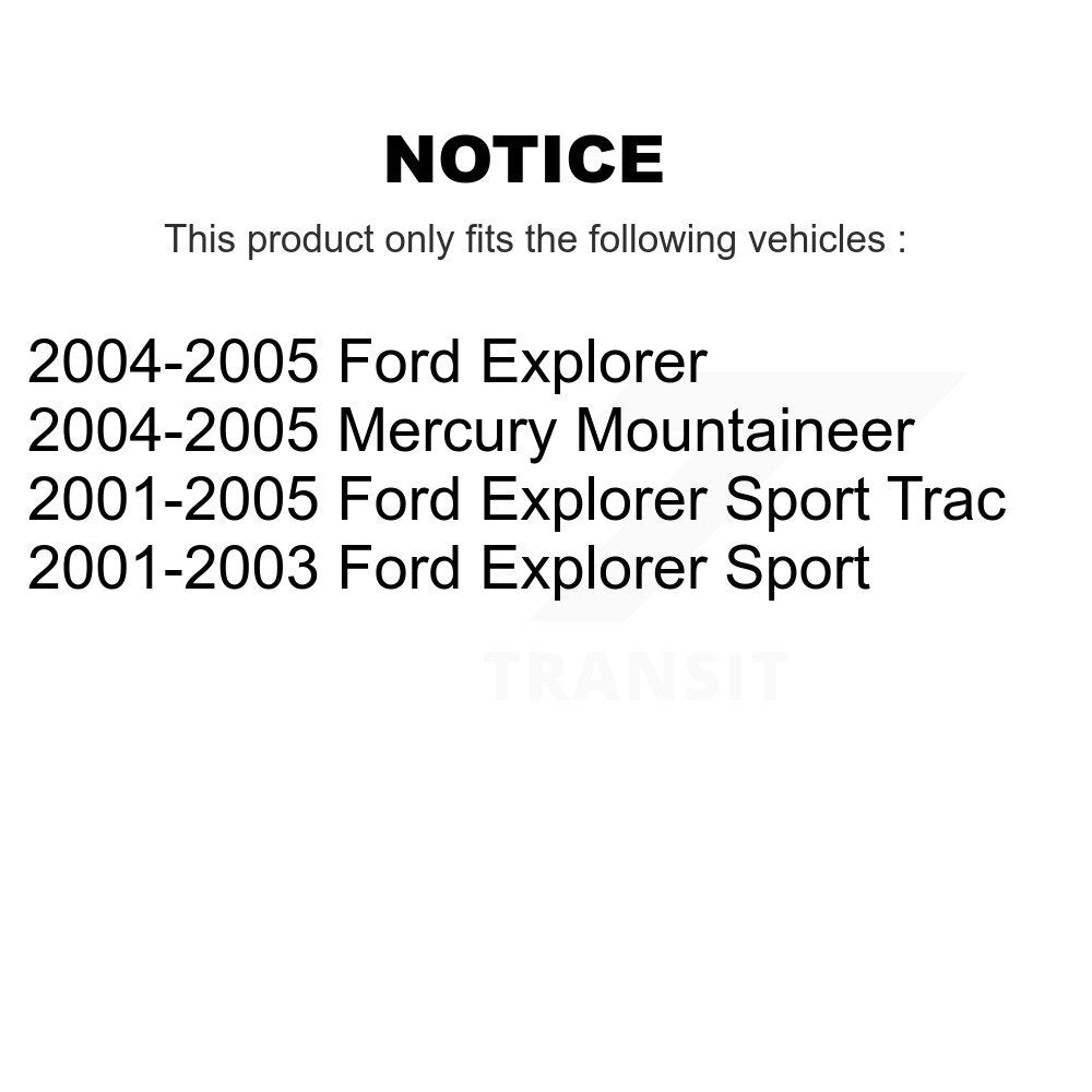 [Avant] Kit de Rotule de suspension pour Ford Explorer Sport Trac Mercury Mountaineer KTR-102412
