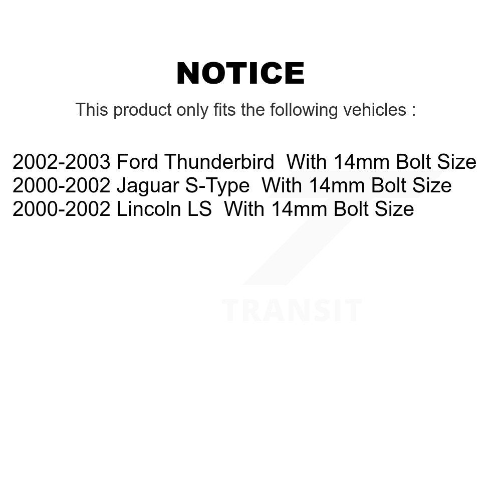 [Avant] Kit de Rotule de suspension pour Lincoln LS Ford Thunderbird Jaguar S-Type avec 14mm Bolt taille KTR-102455