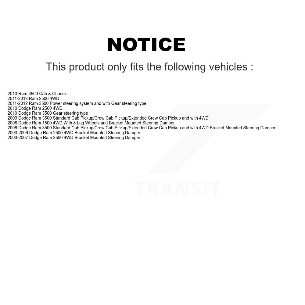 [Avant] Kit de Rotule de suspension pour Dodge Ram 2500 3500 1500 KTR-102501