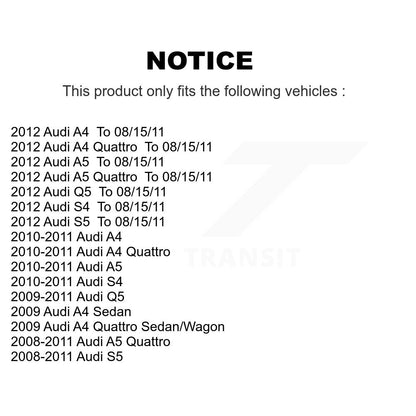 [Avant] Kit de Bras de suspension pour Audi Q5 A4 Quattro A5 S5 S4 KTR-102573
