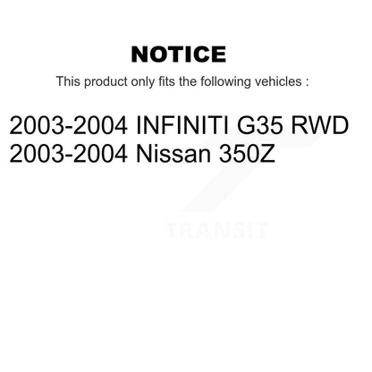 [Avant] Kit de Bras de suspension pour 2003-2004 Infiniti G35 Nissan 350Z INFINITI KTR-102574