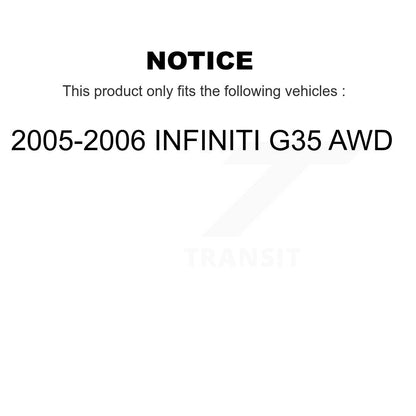[Avant] Kit de Bras de suspension pour 2005-2006 INFINITI G35 AWD KTR-102575