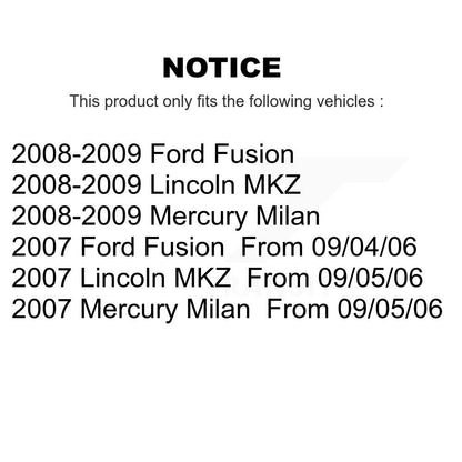 [Avant] Kit d'ensemble de bras de suspension et joint à rotule pour Ford Fusion Lincoln MKZ Mercury Milan KTR-102605