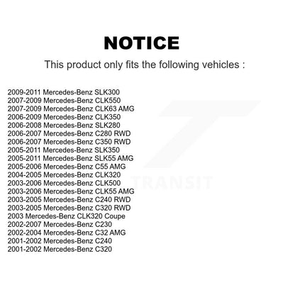 [Avant] Kit d'ensemble de bras de suspension et joint à rotule pour Mercedes-Benz C230 C240 C320 CLK350 C280 CLK320 CLK500 SLK350 SLK280 SLK300 C350 SLK55 AMG CLK550 CLK55 C32 C55 CLK63 KTR-102609