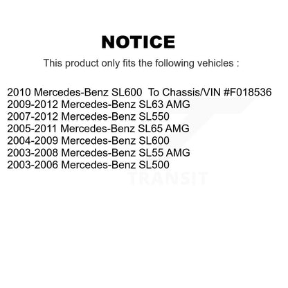 [Avant] Kit d'ensemble de bras de suspension et joint à rotule pour Mercedes-Benz SL500 SL550 SL55 AMG SL600 SL63 SL65 KTR-102618