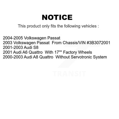 [Avant] Kit d'ensemble de bras de suspension et joint à rotule pour Volkswagen Passat Audi A6 Quattro A8 S8 KTR-102624