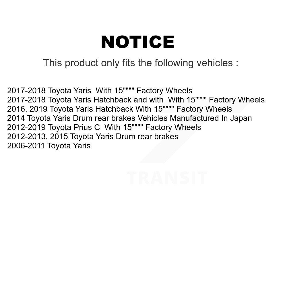 [Avant] Kit d'ensemble de bras de suspension et joint à rotule pour Toyota Yaris Prius C KTR-102652