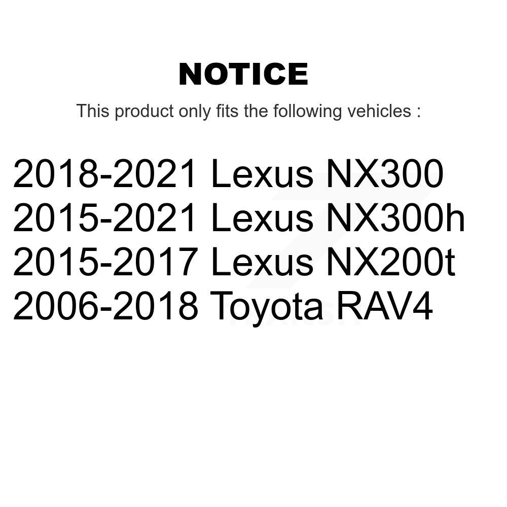 [Avant] Kit d'ensemble de bras de suspension et joint à rotule pour Toyota RAV4 Lexus NX200t NX300 NX300h KTR-102653