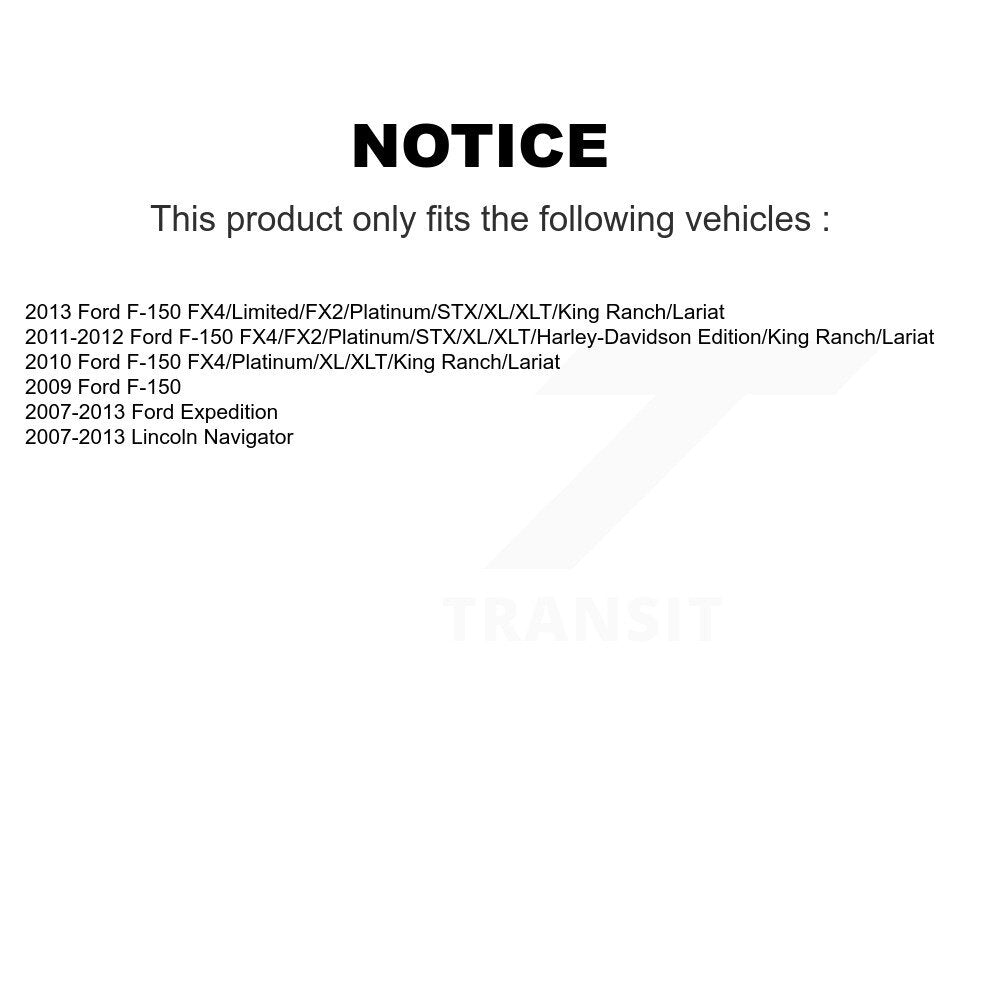 [Avant] Kit d'ensemble de bras de suspension et joint à rotule pour Ford F-150 Expedition Lincoln Navigator KTR-102665