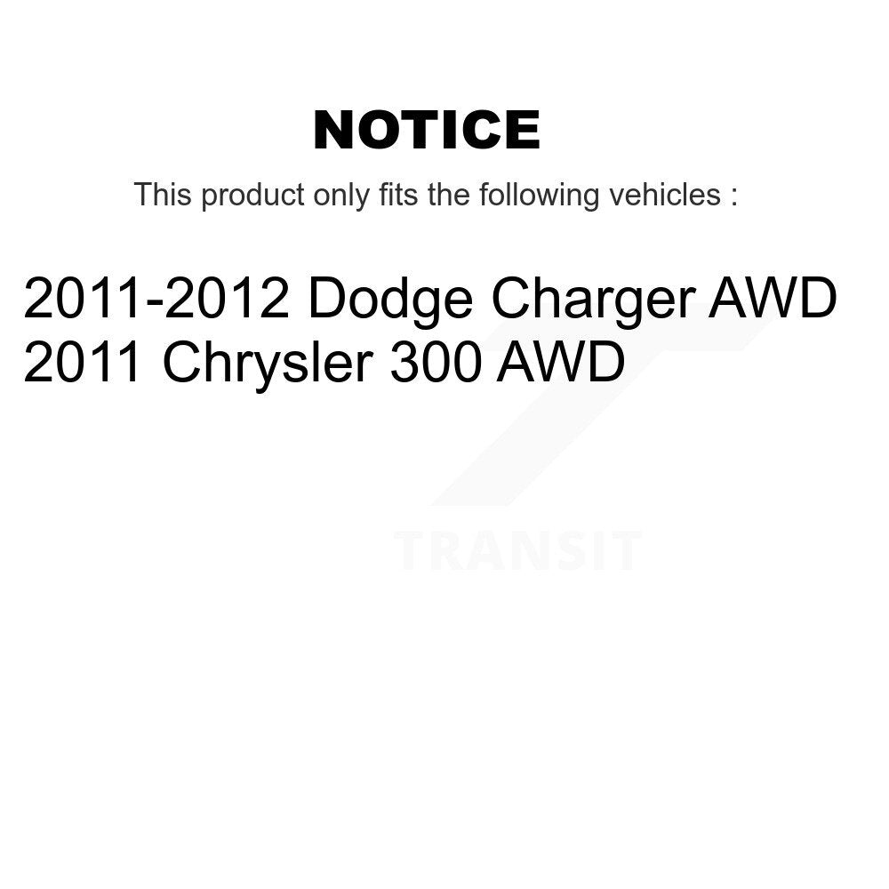 [Avant] Kit d'ensemble de bras de suspension et joint à rotule pour 2011 Dodge Charger AWD KTR-102703