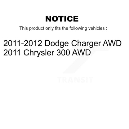 [Avant] Kit d'ensemble de bras de suspension et joint à rotule pour 2011 Dodge Charger AWD KTR-102703