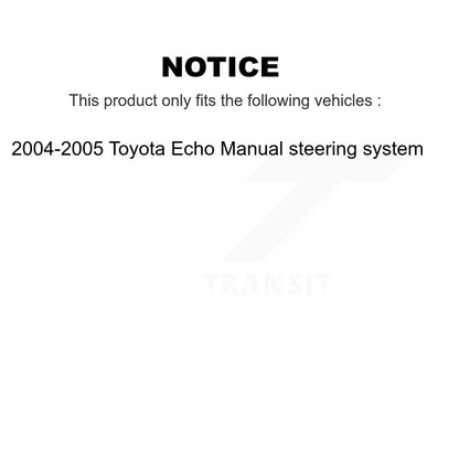 [Avant] Kit d'ensemble de bras de suspension et joint à rotule pour 2004-2005 Toyota Echo Manual steering system KTR-102712
