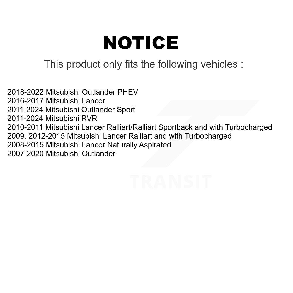 [Avant] Kit d'ensemble de bras de suspension et joint à rotule pour Mitsubishi Outlander Sport Lancer RVR KTR-102762