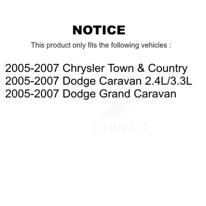 [Avant] Kit d'ensemble de bras de suspension et joint à rotule pour 2005-2007 Dodge Grand Caravan Chrysler Town & Country KTR-102843