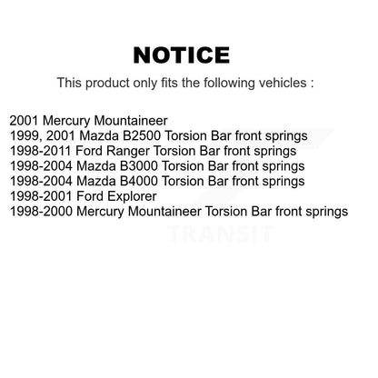 [Avant] Kit d'ensemble de bras de suspension et joint à rotule pour Ford Ranger Explorer Mazda Mercury Mountaineer B3000 B4000 B2500 KTR-102851