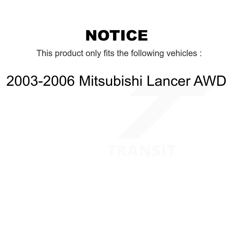 [Avant] Kit d'ensemble de bras de suspension et joint à rotule pour Mitsubishi Lancer KTR-102870