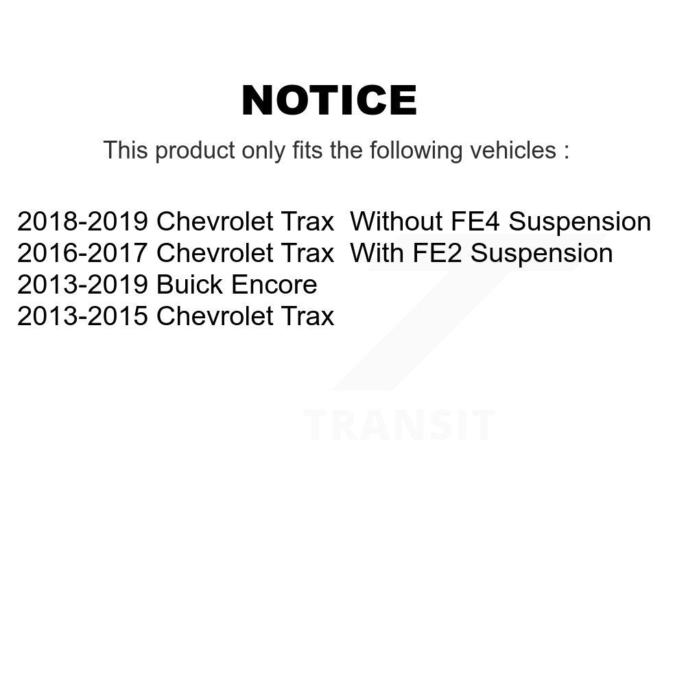 [Avant] Kit d'ensemble de bras de suspension et joint à rotule pour Buick Encore Chevrolet Trax KTR-103089