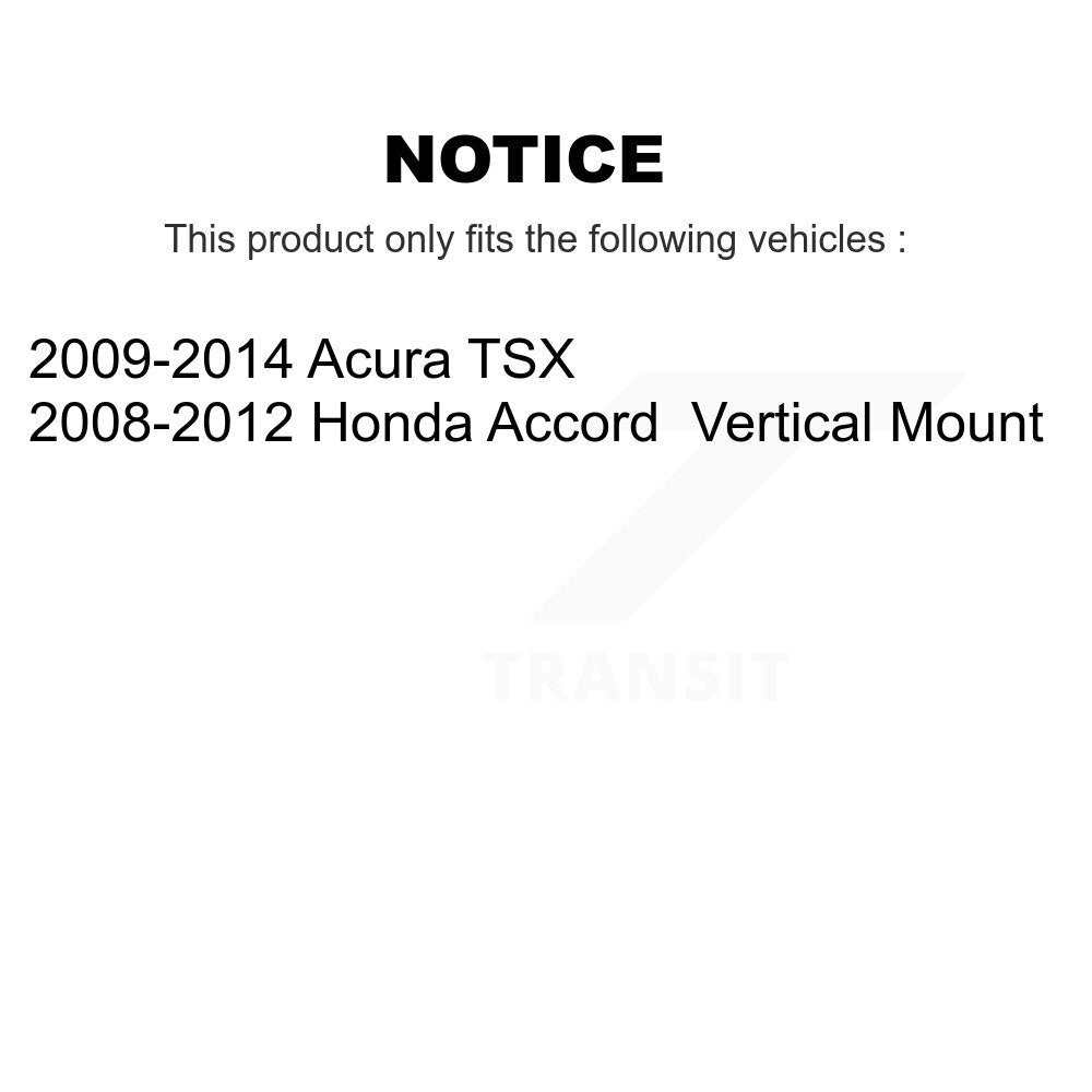 [Intérieur inférieur avant vers l'avant] Kit de Bague de bras de suspension pour Honda Accord Acura TSX KTR-103135