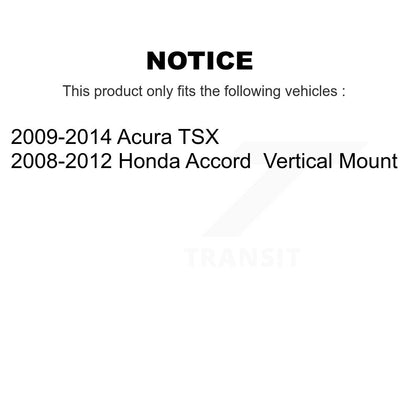 [Intérieur inférieur avant vers l'avant] Kit de Bague de bras de suspension pour Honda Accord Acura TSX KTR-103135